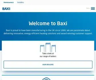 Baxi.co.uk(Baxi Boilers) Screenshot