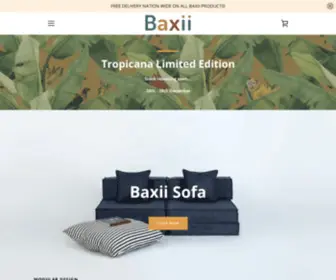 Baxii.com.au(Versatile modular sofa) Screenshot