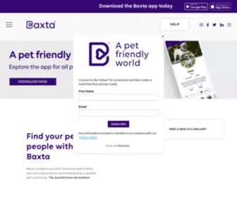 Baxtapets.com(The world's first app for pet parents and animal lovers) Screenshot