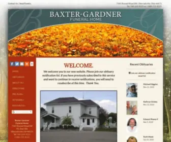 Baxtergardner.com(Baxter-Gardner Funeral Home) Screenshot