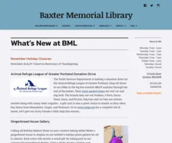 Baxterlibrary.org(Baxter Memorial Library) Screenshot