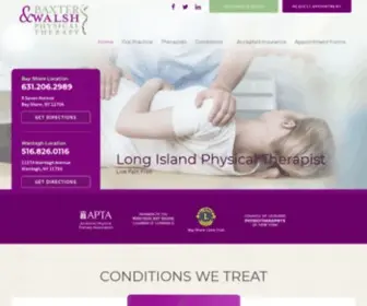 Baxterwalshpt.com(Professional Physical Therapy) Screenshot