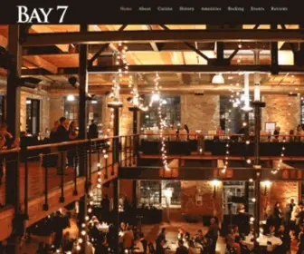 Bay7.events(Bay 7 Wedding and Event Venue in Downtown Durham NC at American Tobacco) Screenshot