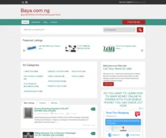 Baya.com.ng(Where to sell online in Nigeria) Screenshot