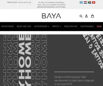 Baya.gr(High Performance Luxury Active Wear) Screenshot