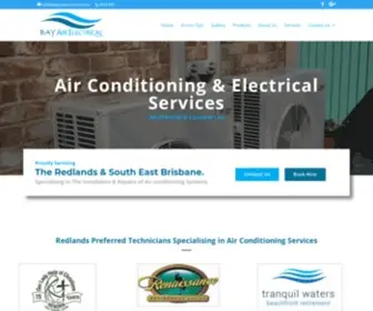 Bayairelectrical.com.au(Air Conditioning Services in Brisbane) Screenshot