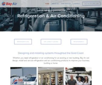 Bayair.net.au(Bay Airconditioning and Refrigeration) Screenshot