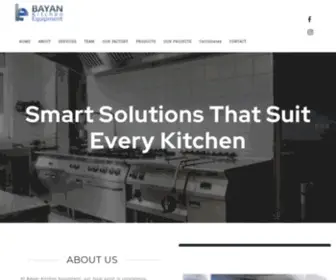 Bayan-Qatar.com(Bayan Kitchen Equipment) Screenshot