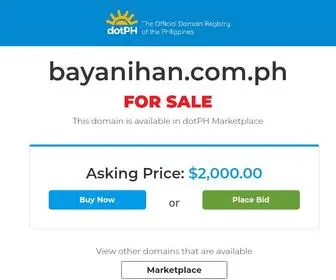 Bayanihan.com.ph(MarketplaceParking) Screenshot