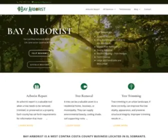 Bayarborist.com(Bay Arborist) Screenshot