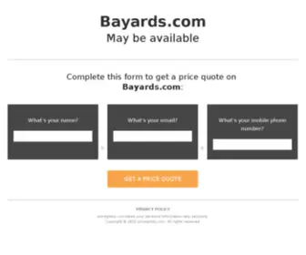 Bayards.com(Bayards Aluminium Constructies) Screenshot