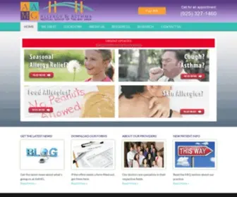 Bayareaallergy.com(Allergy and Asthma Medical Group of the Bay Area) Screenshot