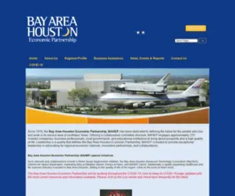 Bayareahouston.com(Bay Area Houston Economic Partnership) Screenshot