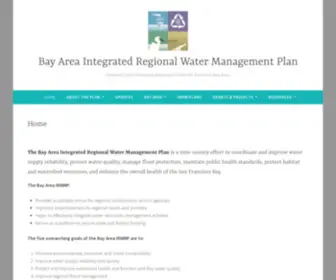 Bayareairwmp.org(Regional water resources planning for the San Francisco Bay Area) Screenshot