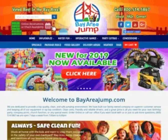 Bayareajump.com(Bounce house rentals for the Bay Area) Screenshot