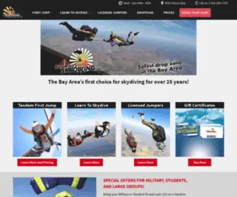 Bayareaskydiving.com(Bay Area Skydiving) Screenshot