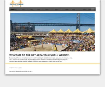 Bayareavolleyball.com(San Francisco Bay Area Volleyball News) Screenshot