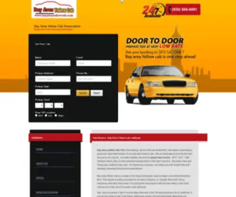 Bayareayellowcab.com(Book Bay Area Yellow Cab & Airport Taxi Cab Service) Screenshot