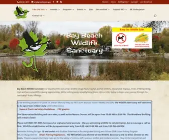 Baybeachwildlife.com(Bay Beach Wildlife Sanctuary) Screenshot