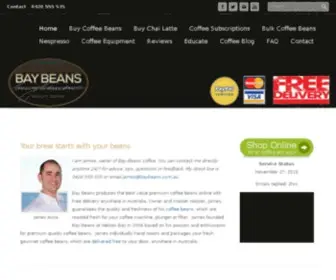 Baybeans.com.au(Buy Coffee Beans Online) Screenshot