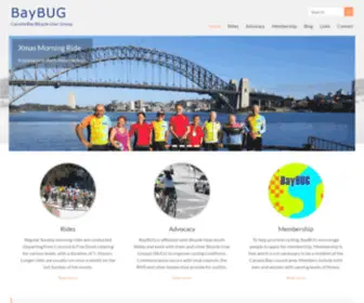 Baybug.org.au(Canada Bay Bicycle User Group) Screenshot