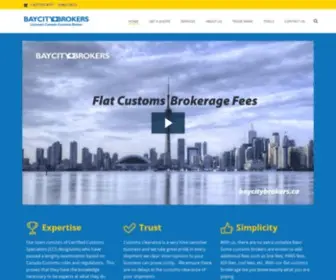 Baycitybrokers.ca(Customs Broker and Brokerage) Screenshot