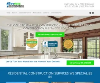 Bayeasyconstruction.com(Residential Construction) Screenshot