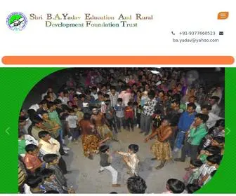 Bayef.org(Shri B.A.Yadav Education And Rural Development Foundation Trust) Screenshot