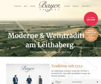 Bayer-Erbhof.at(Weingut Bayer) Screenshot