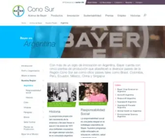 Bayer.com.ar(Bayer Cono Sur) Screenshot