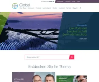 Bayer.de(Globaler Unternehmensauftritt) Screenshot