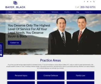 Bayerandblack.com(Attorneys in Fairfield County Connecticut) Screenshot