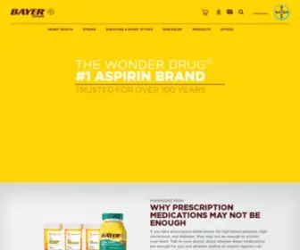 Bayeraspirin.com(Learn more about Bayer®) Screenshot