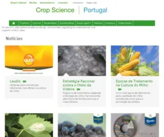 Bayercropscience.pt(Bayer CropScience Portugal) Screenshot