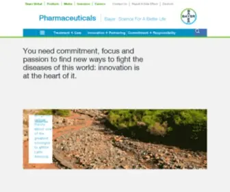 Bayerhealthcare.com(Globaler Unternehmensauftritt) Screenshot