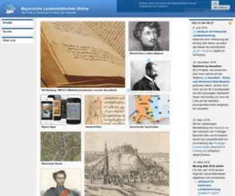 Bayerische-Landesbibliothek-Online.de(Die Bayerische Landesbibliothek Online (BLO)) Screenshot