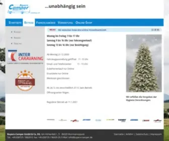 Bayern-Camper.de(Wohnwagen und Wohnmobile) Screenshot
