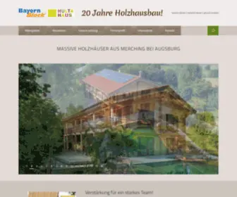 Bayernblockhaus.de(Massive Holzhäuser und Blockhäuser) Screenshot