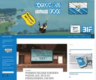 Bayernistfrei.com(Von humanitärem Schwindel) Screenshot