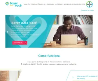Bayerparavoce.com.br(Bayer para Você) Screenshot