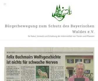 Bayerwald-Schutzverein.de(Einladung zur jahreshauptversammlung am 03. mai 2019) Screenshot