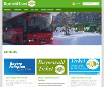 Bayerwald-Ticket.com(Home) Screenshot