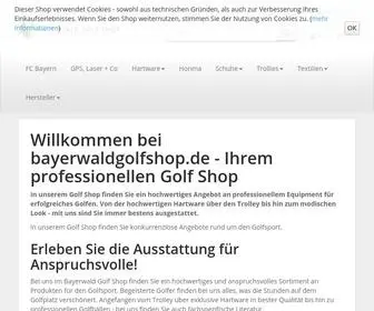 Bayerwaldgolfshop.de(Golf Shop) Screenshot