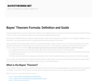 Bayestheorem.net(Bayestheorem) Screenshot