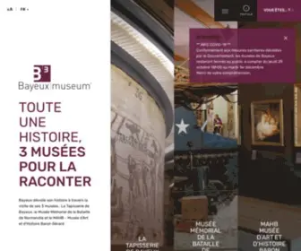 Bayeuxmuseum.com(Bayeux Museum est un regroupement de 3 musées incontournables en Normandie) Screenshot