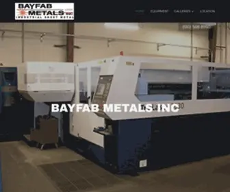 Bayfabmetals.com(BAYFAB METALS INC) Screenshot