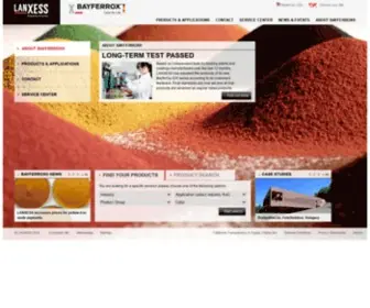 Bayferrox.us(The world’s largest producer of iron oxide pigments) Screenshot