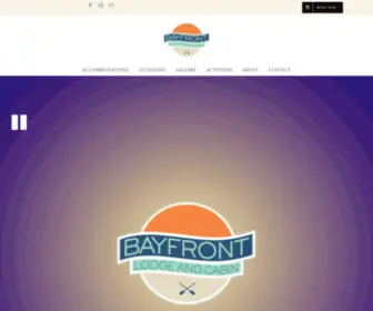 Bayfrontlodgeandcabin.com(Bayfront Lodge and Cabin) Screenshot