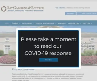 Baygardens.ca(Funeral homes) Screenshot