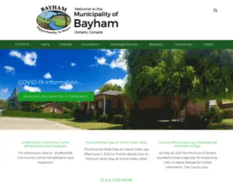 Bayham.on.ca(Municipality of Bayham) Screenshot